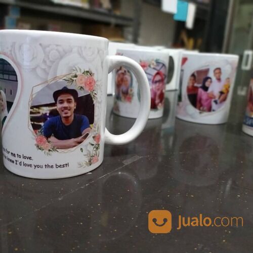 cetak mug gelas cocok untuk souvenir