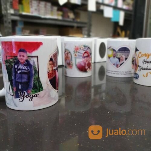 cetak mug gelas cocok untuk souvenir