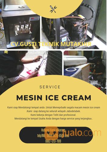 JASA SERVICE MESIN ICE CREAM DAN MESIN GELATO PROFESIONAL