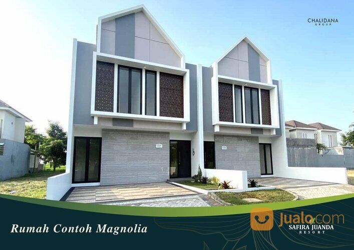 Safira Juanda Resort, Sidoarjo Tipe Azalea. Rumah mewah 2 lantai modern minimalis tanpa DP