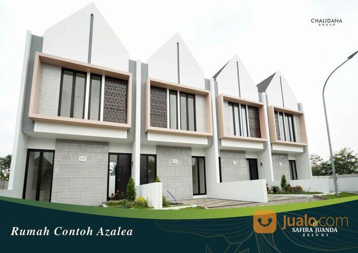 Safira Juanda Resort, Sidoarjo Tipe Azalea. Rumah mewah 2 lantai modern minimalis tanpa DP