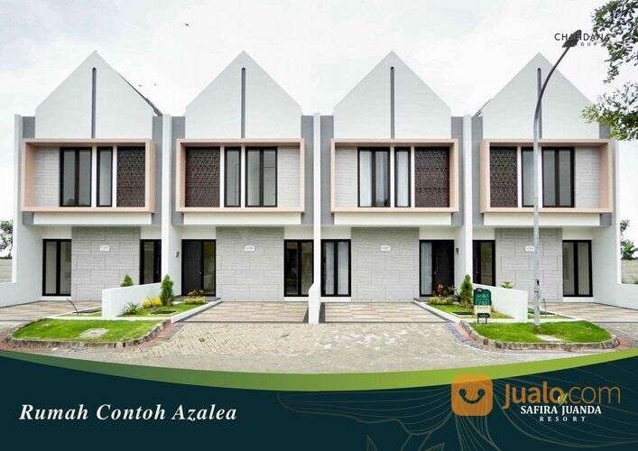Safira Juanda Resort, Sidoarjo Tipe Azalea. Rumah mewah 2 lantai modern minimalis tanpa DP