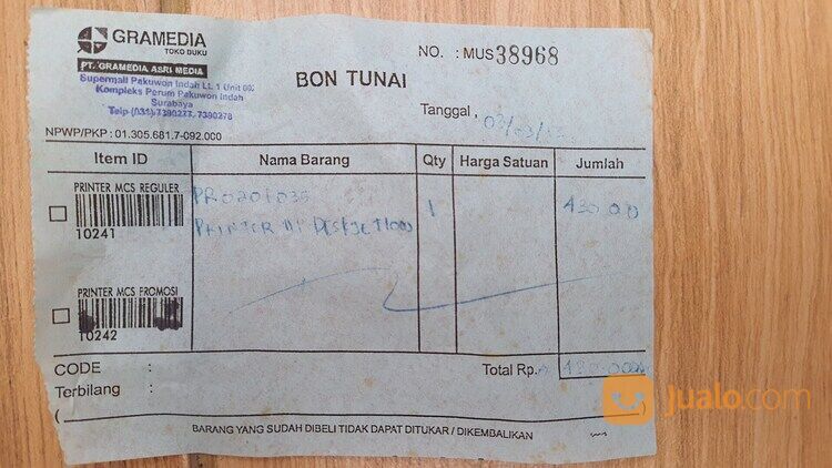 PRINTER Merk HP Deskjet 1000 Bekas