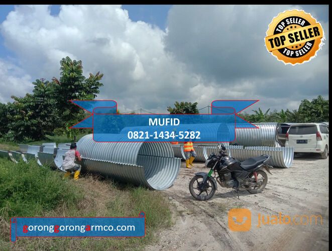 Pipa Baja Bergelombang / Armco / Corrugated Steel