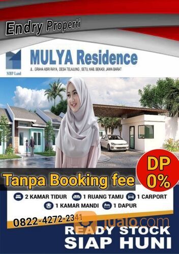 Mulia Bekasi Residence Perumahan Subsidi Tampa Dp, Tampa Booking Fee
