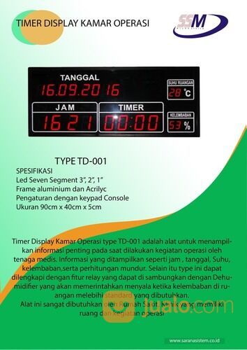 OPERATING TIMER TYPE TD-001