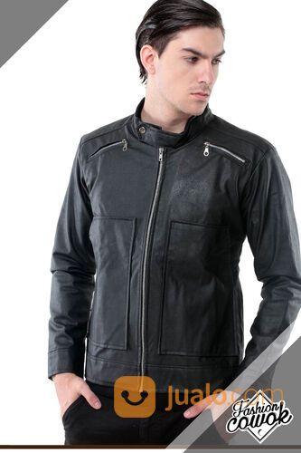Jaket Kulit Pria,Jaket Kulit Cowok,Jaket Hitam pria– SK26
