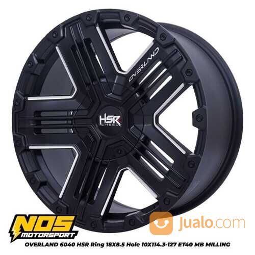 Velg Mobil HSR OVERLAND Ring 18 Pcd 5 Untuk Vitara Xtrail Hilux Hrv Rubicon Lebar 8,5 Et 40