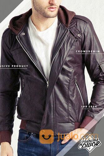 Jaket Kulit terbaik dan terjangkau,jaket cowok terbaik - SK64