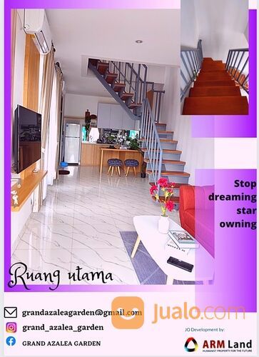 RUMAH MODERN POSISI SUDUT GRAND AZALEA GARDEN