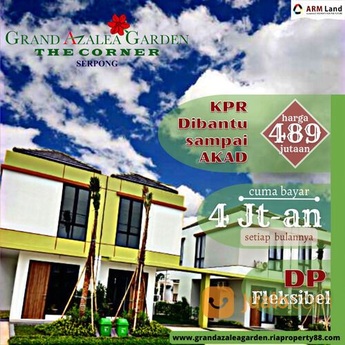 RUMAH MODERN POSISI SUDUT GRAND AZALEA GARDEN