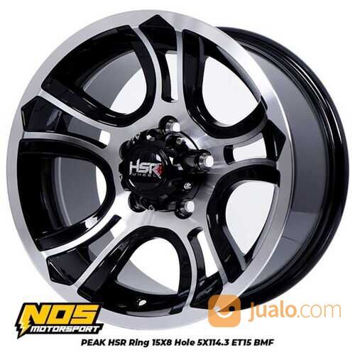 Velg Mobil HSR PEAK Ring 15 Lebar 8 Untuk Xpander Terios Vitara Hilux Pcd 5 Et 15