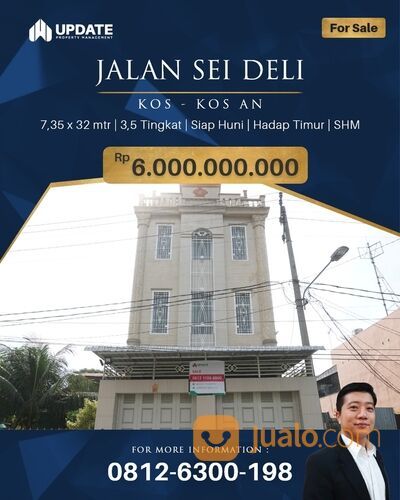 RUKO BUAT KOST KOSAN JL SEI DELI GURU PATIMPUS DEKAT KAMPUS