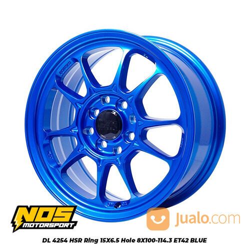 Velg Mobil HSR Ring 15 Untuk Vios Xenia Brio Jazz Pcd 4 Warna Blue Lebar 6,5 Terlaris Murah