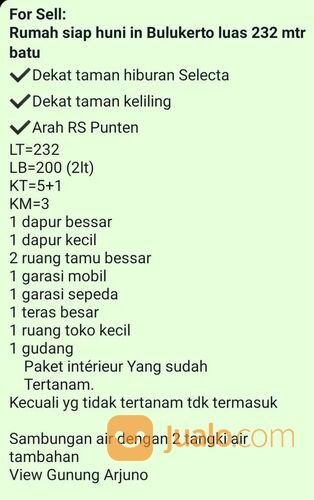 Rumah bonus interior punten batu(Madewo apples)