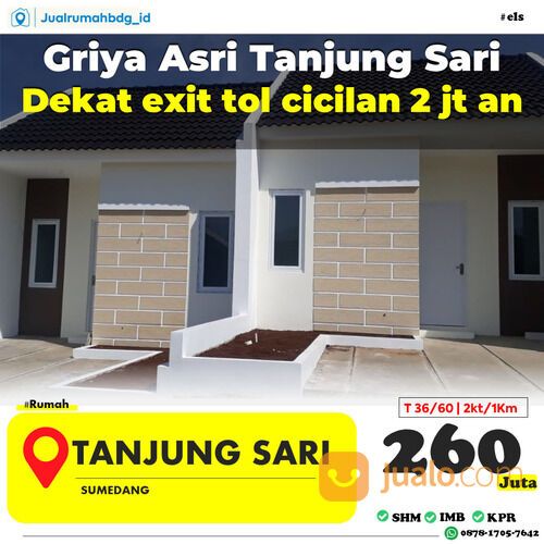 Rumah minimalis cluster griya tanjungsari 200 juta an