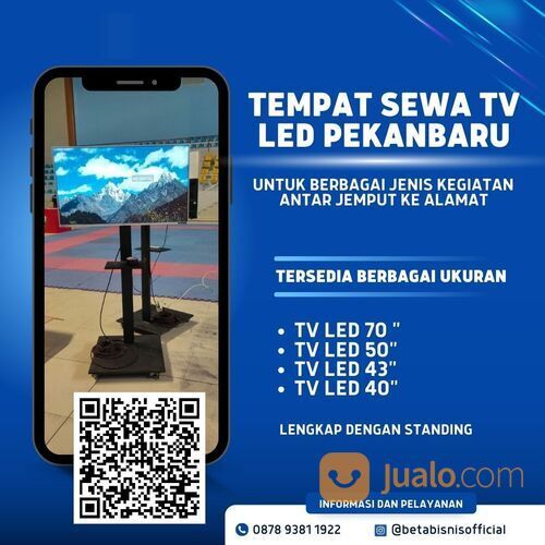 Sewa TV LED 70 Inch Antar Jemput di Pekanbaru Untuk Zoom Meeting