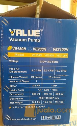 Alat Vacum Kompresor 1/2 PK / Vacuum Pump Value VE 160 N