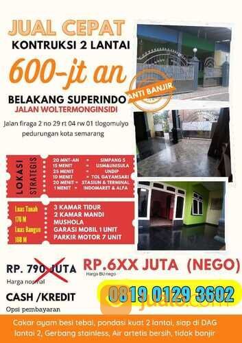 Rumah Belakang Superindo Wolter Monginsidi