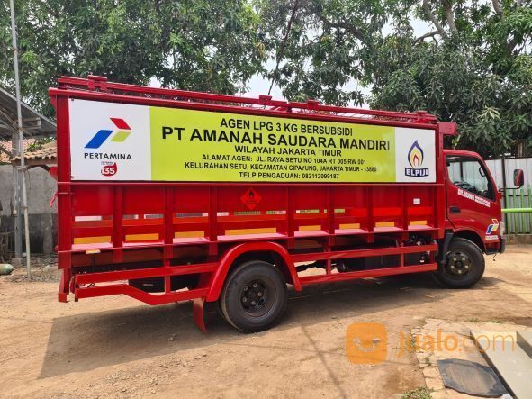 Hino Dutro Euro 4 115 LD 6 Ban, Light Truk spesialis angkutan LPG 3 Kg