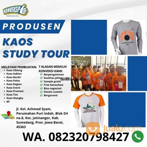 LANGSUNG KONVEKSI, WA 0823–2079–8427, Kaos Study Tour Kabupaten Bandung