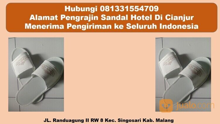 Hubungi 081331554709 - Supplier Sandal Hotel Dan Handuk Hotel Cianjur