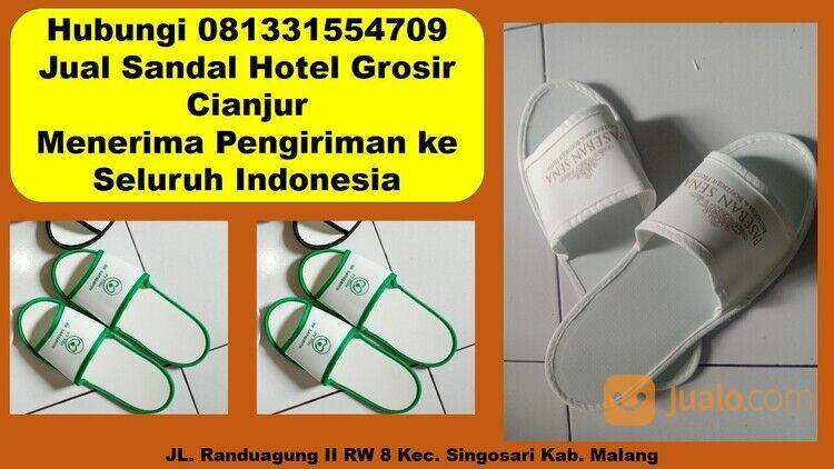 Hubungi 081331554709 - Supplier Sandal Hotel Dan Handuk Hotel Cianjur