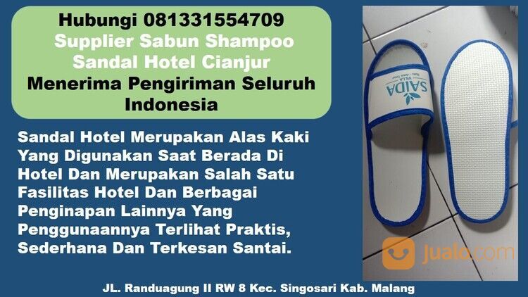Hubungi 081331554709 - Supplier Sandal Hotel Dan Handuk Hotel Cianjur
