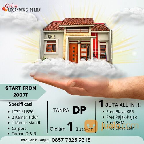 Rumah dekat Pamela Wonosari Harga 200jutaan