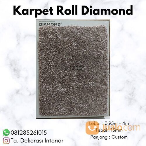 Karpet Meteran Diamond / Karpet Polos Tebal 15mm