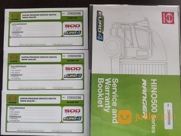 Truk Tangki Kapasitas 12.000 - 15.000 L, Hino FG 260 JL 4x2 Euro 4 (Kondisi Baru)