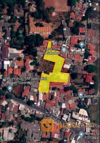 Tanah Kavling Dekat Cluster U Ville Bintaro Jaya Tangerang Selatan