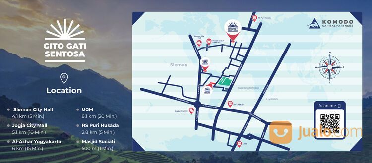 Perumahan Baru one gate sistem jalan Gito gati