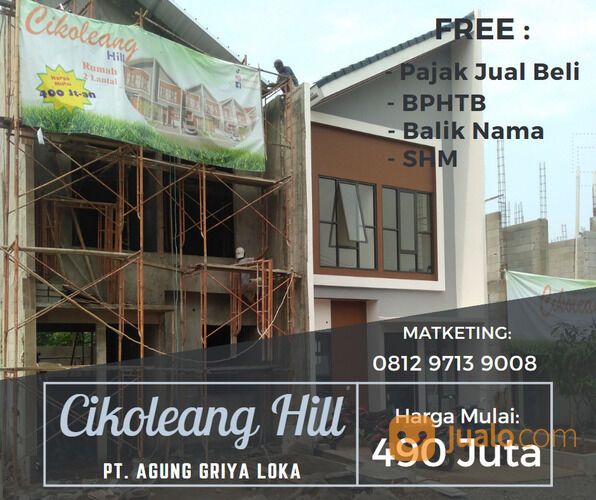 RUMAH RUMPIN DEKAT STASIUN CISAUK, PERBATASAN BOGOR TANGERANG