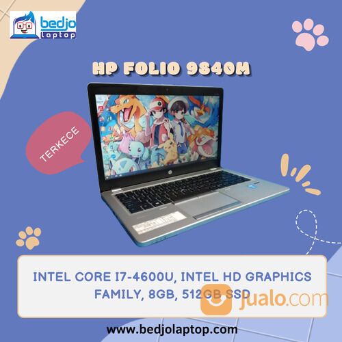HP FOLIO 9840M, INTEL CORE I7-4600U, INTEL HD GRAPHICS FAMILY, 8GB, 512GB SSD