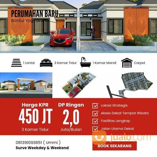Rumah idaman di Jogja Luas Tanah 115m2