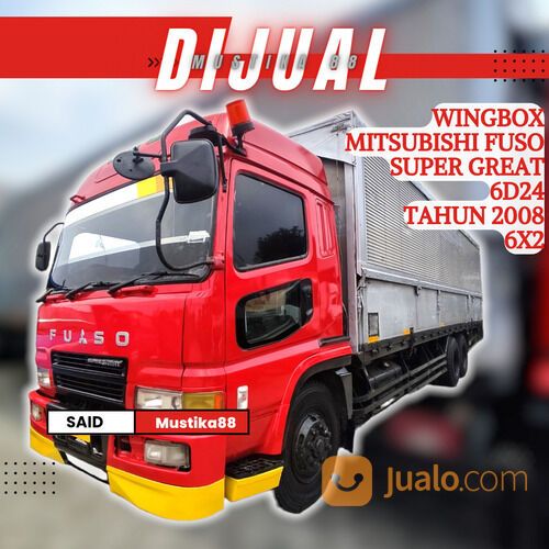 Truk Wingbox Mitsubishi Fuso Super Great 6D24 Tahun 2008