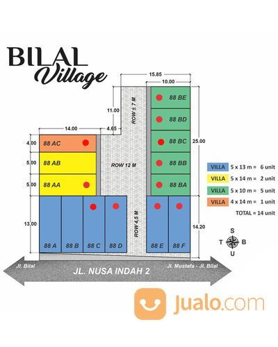 BILAL VILLAGE (Jalan Nusa Indah 2 - Mustafa) Medan