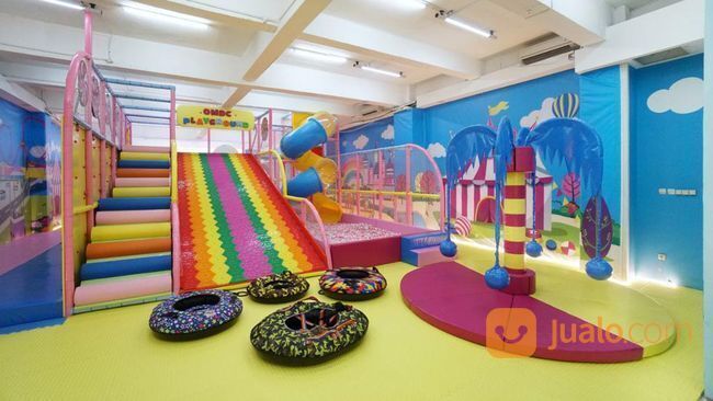 playground wahana bermain anak rainbow slide