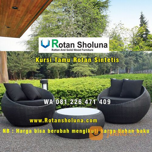 Sofa Rotan Sintetis Outdoor Kab. Kep. Seribu | 081-226-471-409 Rotan Sholuna Furniture