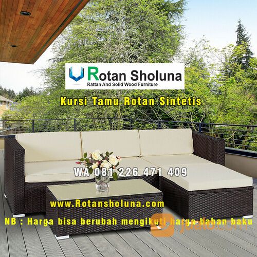 Sofa Rotan Sintetis Outdoor Kab. Kep. Seribu | 081-226-471-409 Rotan Sholuna Furniture