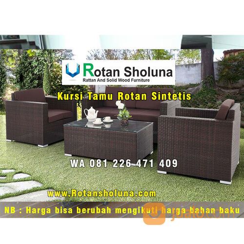 Sofa Rotan Sintetis Outdoor Kab. Kuningan | 081-226-471-409 Rotan Sholuna Furniture