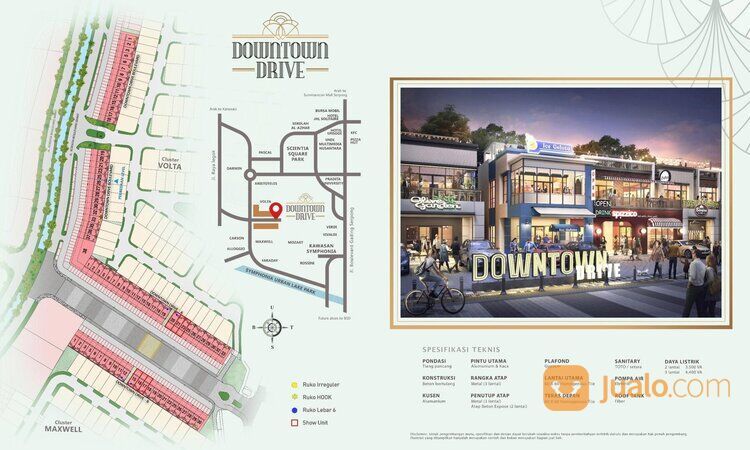 Downtown Drive Konsep Sky Terrace and Roof Deck in Summarecon Serpong