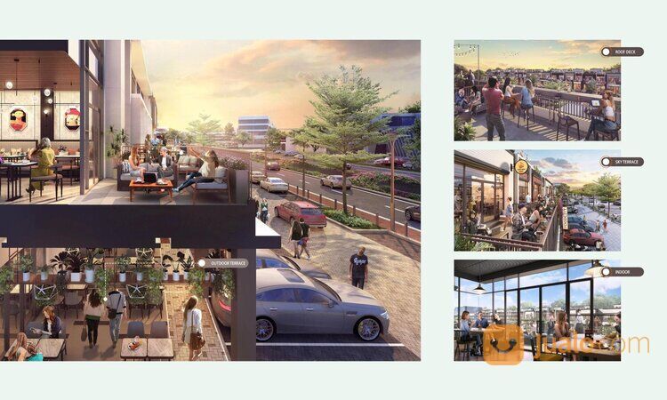 Downtown Drive Konsep Sky Terrace and Roof Deck in Summarecon Serpong
