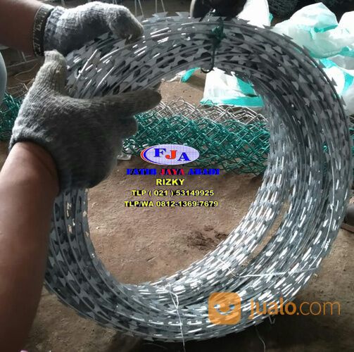 pagar brc,pagar bandara,kawat harmonika,kawat silet,kawat duri