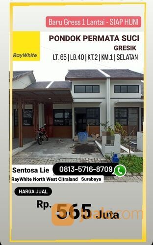 Rumah Baru Pondok Permata Suci Gresik - Baru Siap Huni
