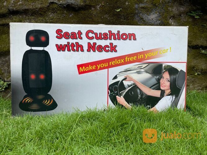 Car Seat Cushion with neck (kursi pijat mobil badan dan kepala)