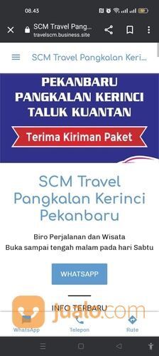 Travel Pangkalan Kerinci tujuan padang