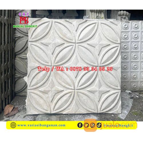 Ornamen Dinding Batik Kawung