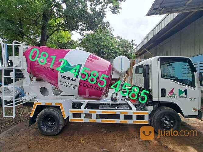 Isuzu Nmr Truk Gentong Tabung Mixer Truk Mixer 3 Kubik Truk Cor Beton Bekasi Jakarta